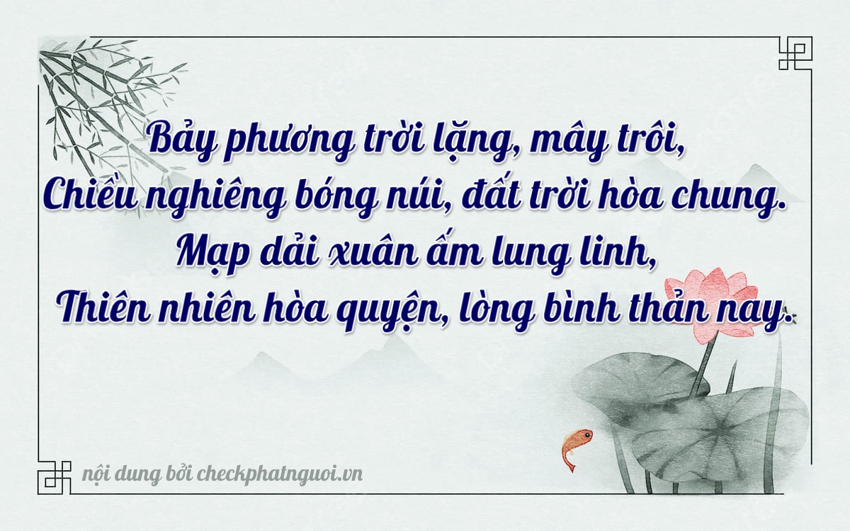 Bài thơ ý nghĩa cho <b>biển số 37A-17274</b> tại website checkphatnguoi.vn
