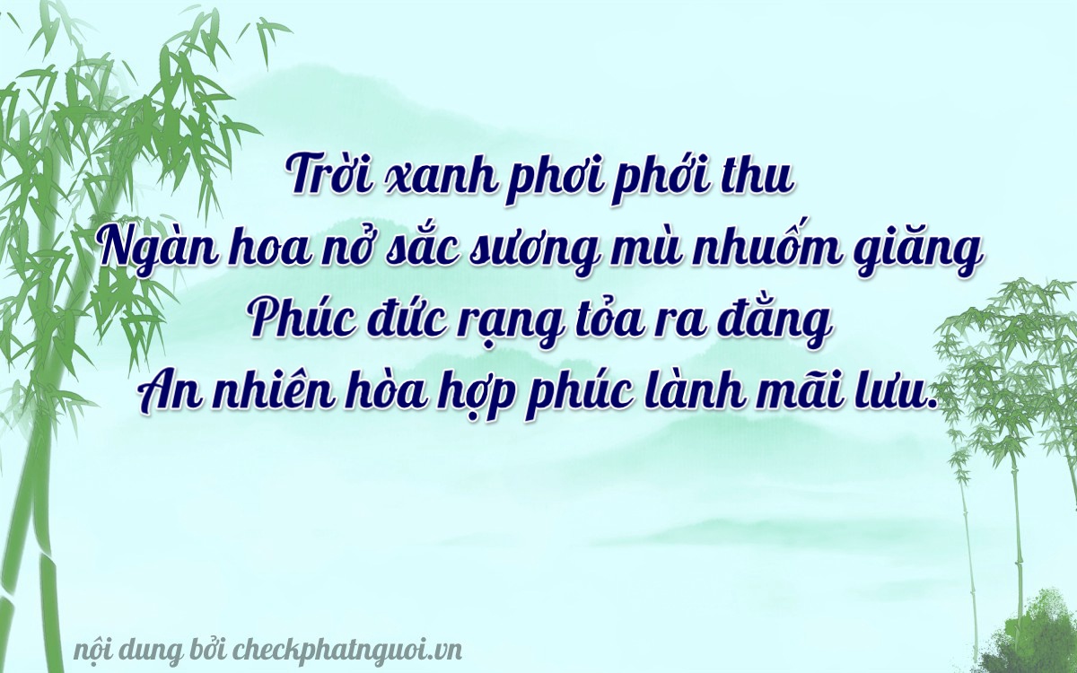 Bài thơ ý nghĩa cho <b>biển số 37A-18153</b> tại website checkphatnguoi.vn