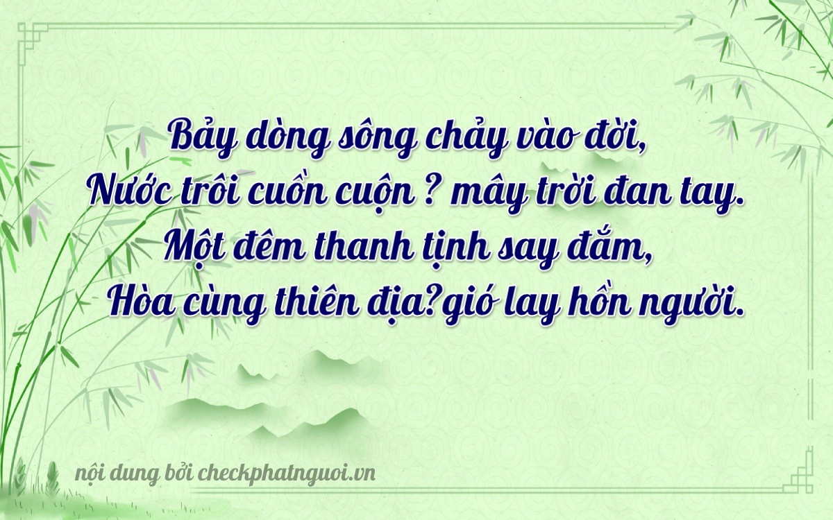 Bài thơ ý nghĩa cho <b>biển số 37A-18712</b> tại website checkphatnguoi.vn