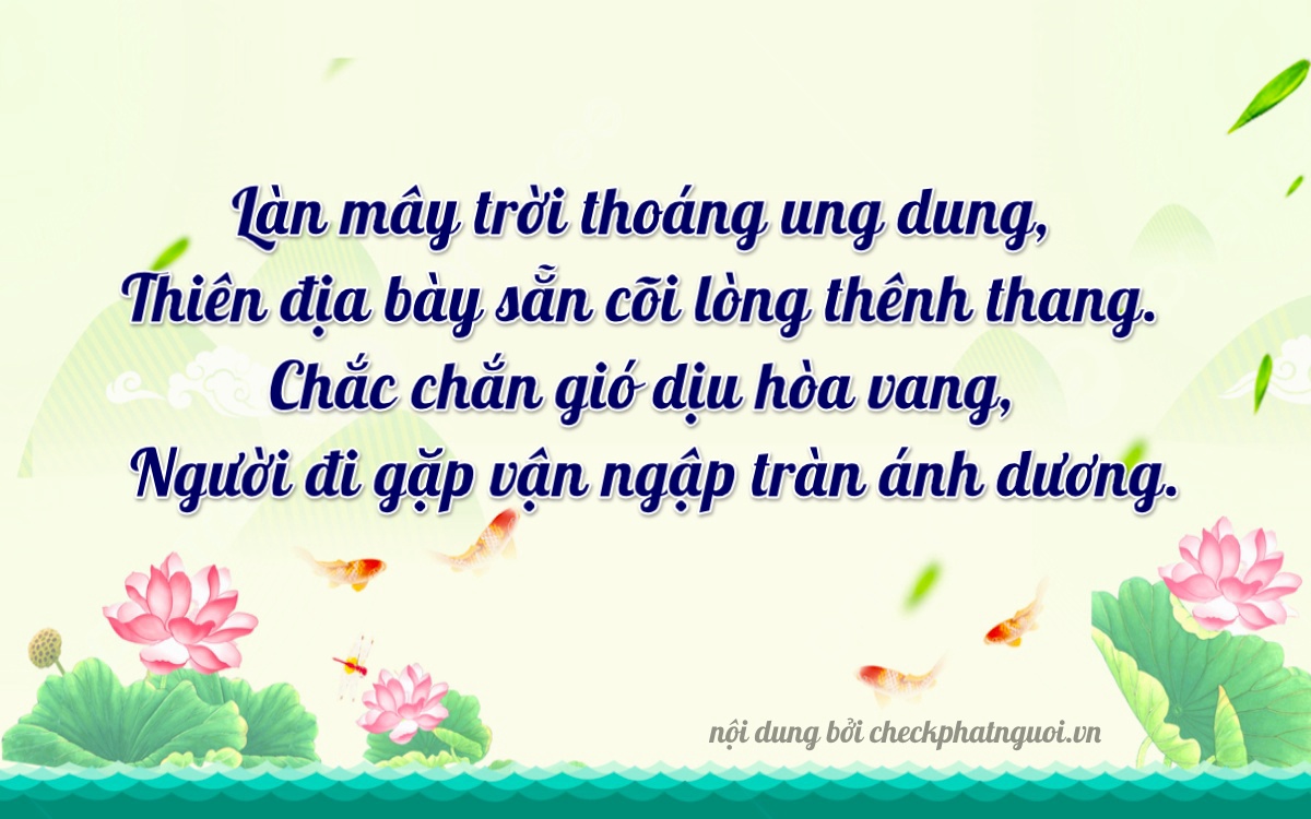 Bài thơ ý nghĩa cho <b>biển số 37A-18881</b> tại website checkphatnguoi.vn