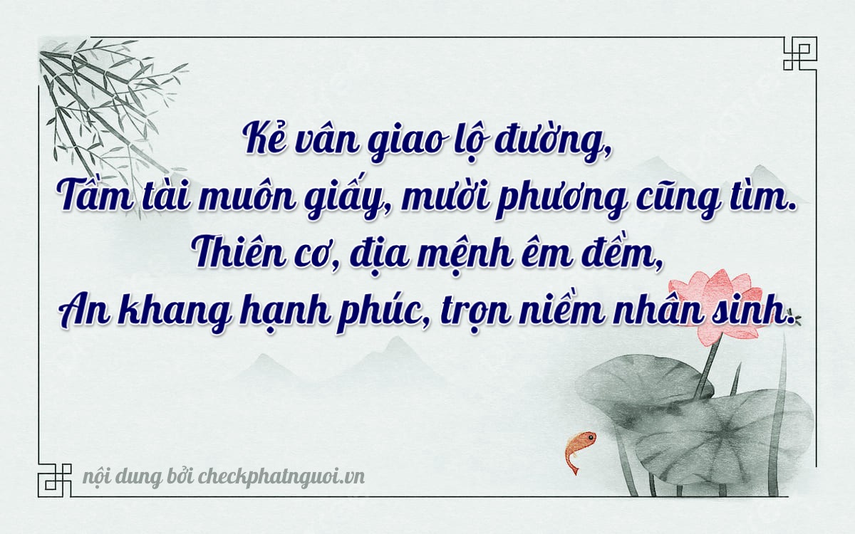 Bài thơ ý nghĩa cho <b>biển số 37A-19563</b> tại website checkphatnguoi.vn