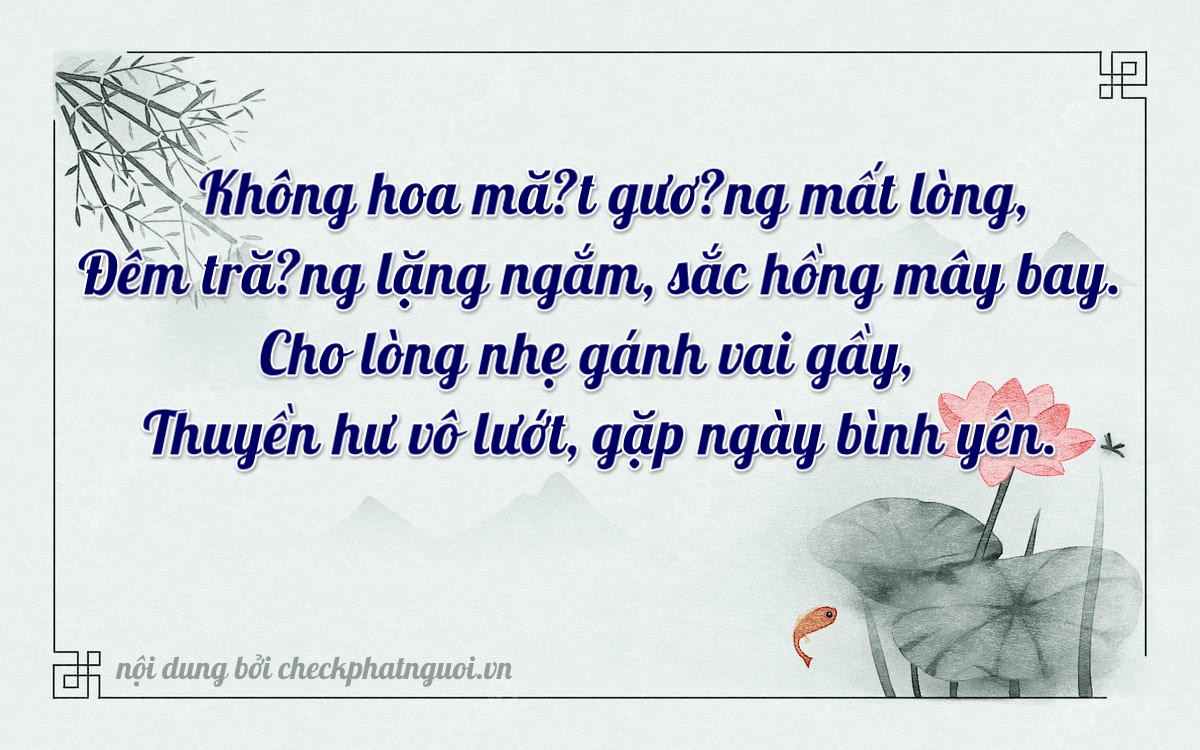 Bài thơ ý nghĩa cho <b>biển số 37A-20972</b> tại website checkphatnguoi.vn