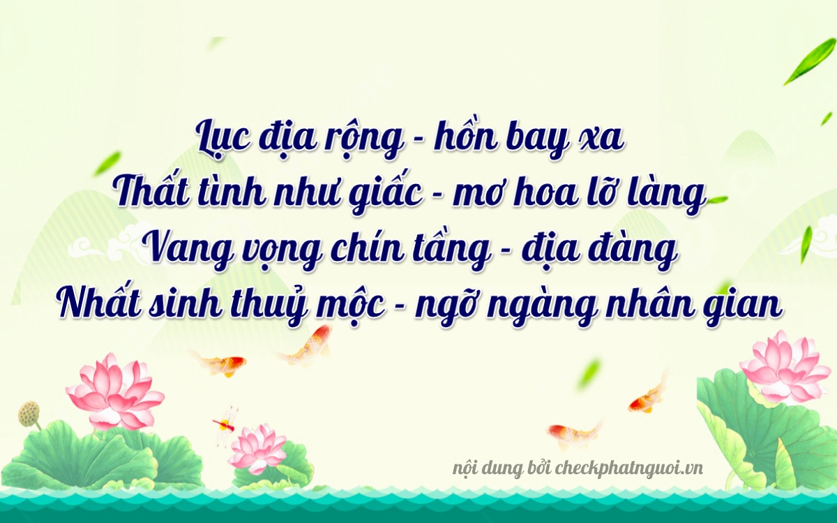 Bài thơ ý nghĩa cho <b>biển số 37A-24171</b> tại website checkphatnguoi.vn