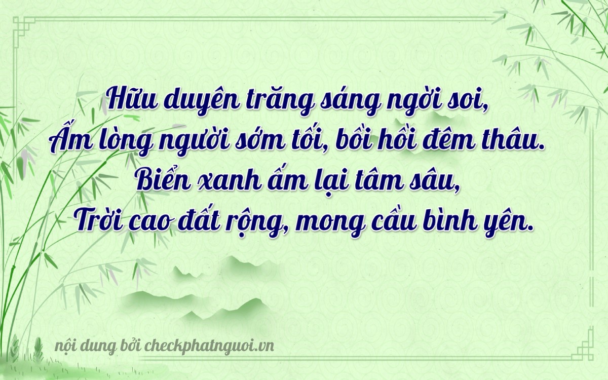 Bài thơ ý nghĩa cho <b>biển số 37A-26955</b> tại website checkphatnguoi.vn