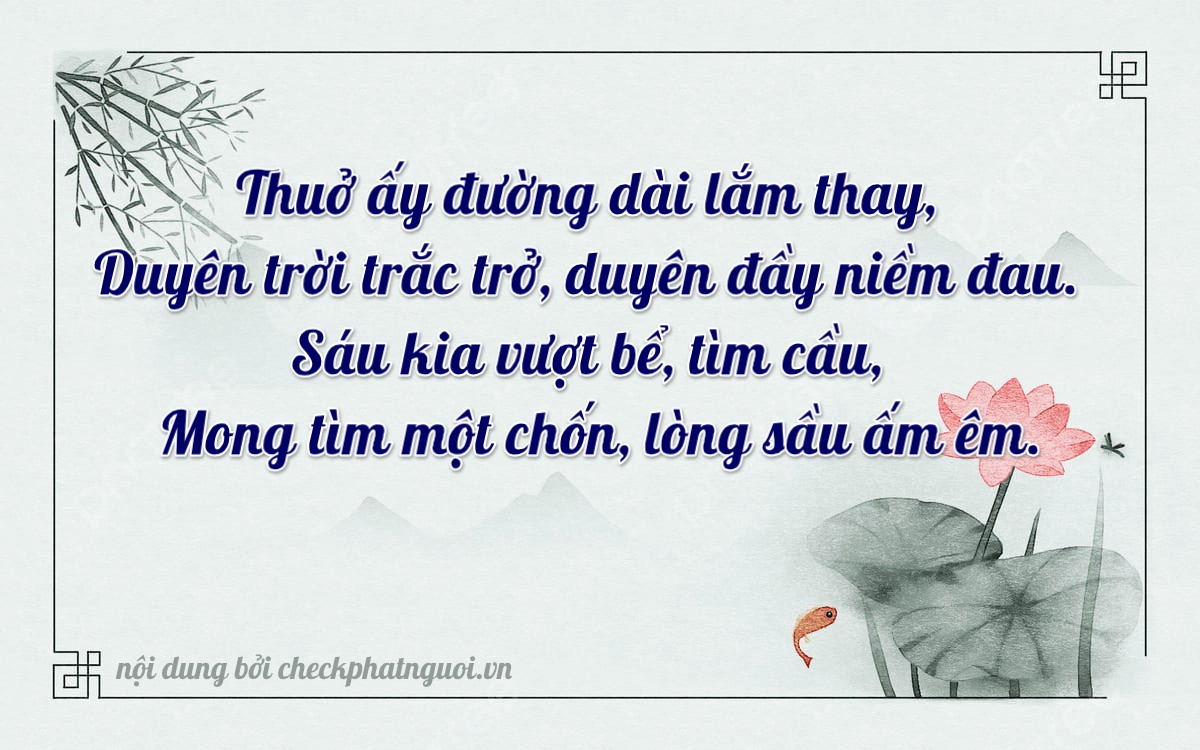 Bài thơ ý nghĩa cho <b>biển số 37A-26960</b> tại website checkphatnguoi.vn