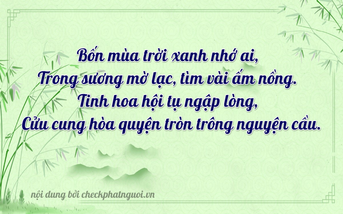 Bài thơ ý nghĩa cho <b>biển số 37A-27093</b> tại website checkphatnguoi.vn