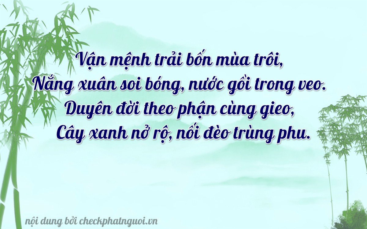 Bài thơ ý nghĩa cho <b>biển số 37A-27371</b> tại website checkphatnguoi.vn