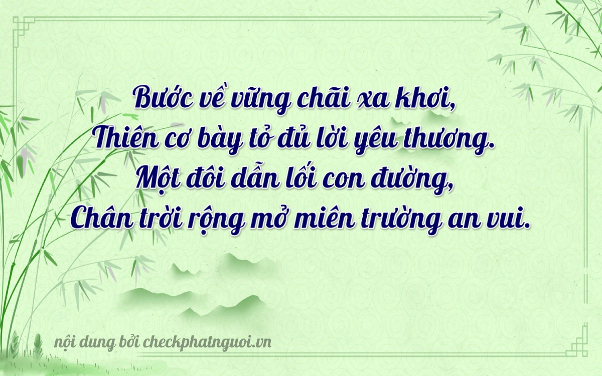 Bài thơ ý nghĩa cho <b>biển số 37A-27723</b> tại website checkphatnguoi.vn