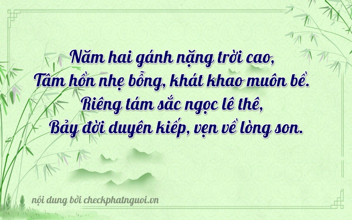 Bài thơ ý nghĩa cho <b>biển số 37A-29187</b> tại website checkphatnguoi.vn