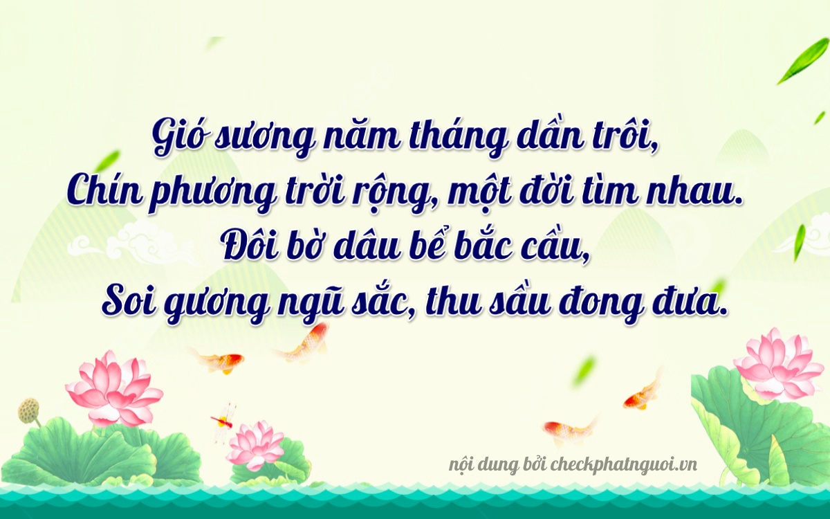Bài thơ ý nghĩa cho <b>biển số 37A-29915</b> tại website checkphatnguoi.vn