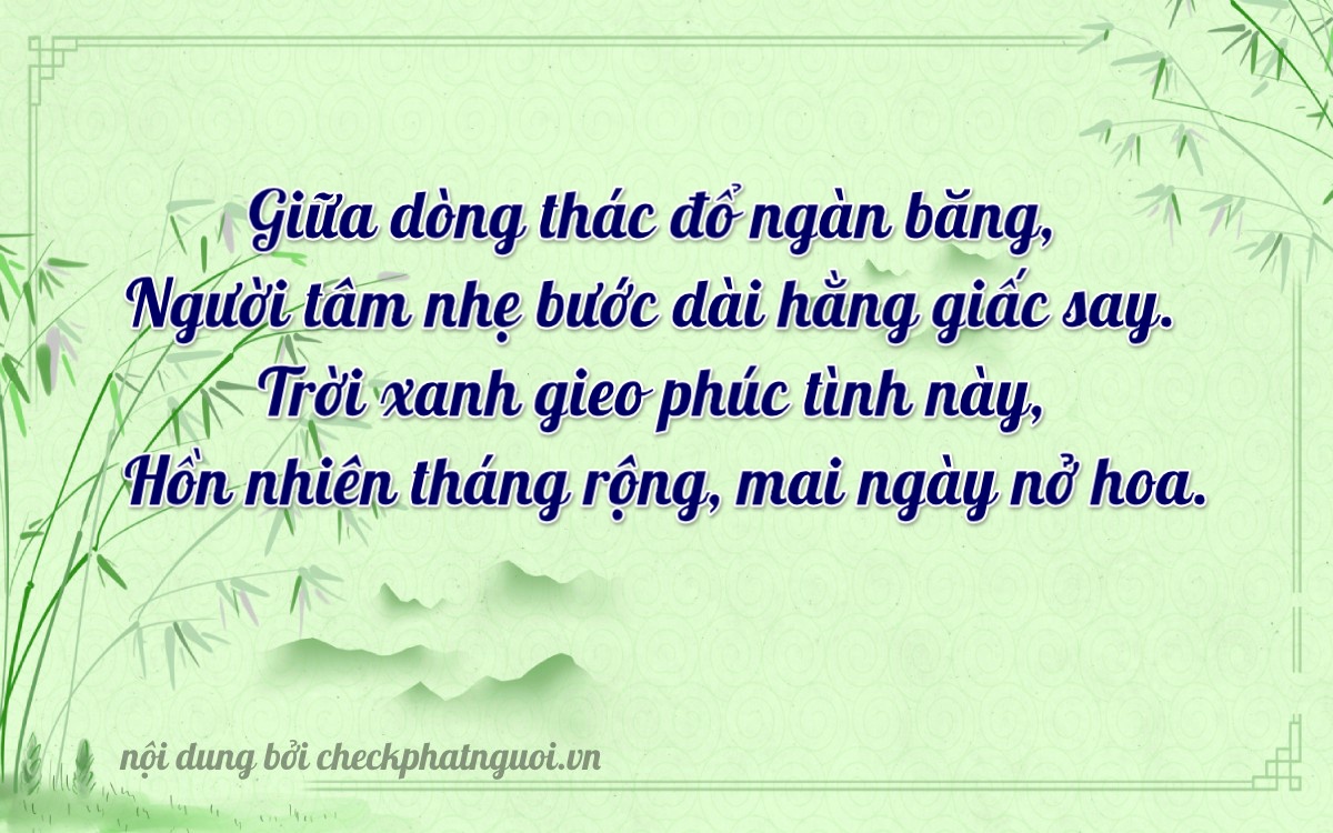 Bài thơ ý nghĩa cho <b>biển số 37A-31068</b> tại website checkphatnguoi.vn