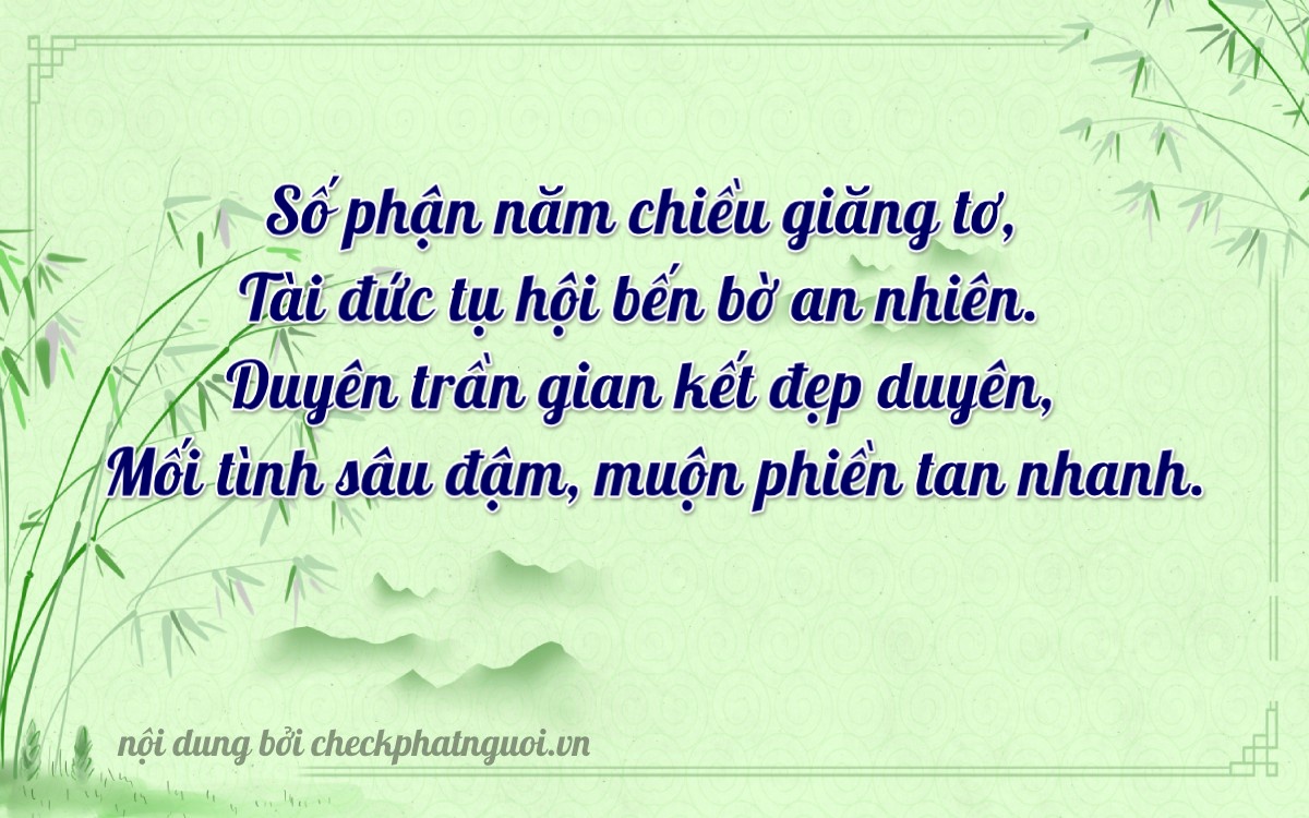 Bài thơ ý nghĩa cho <b>biển số 37A-31752</b> tại website checkphatnguoi.vn