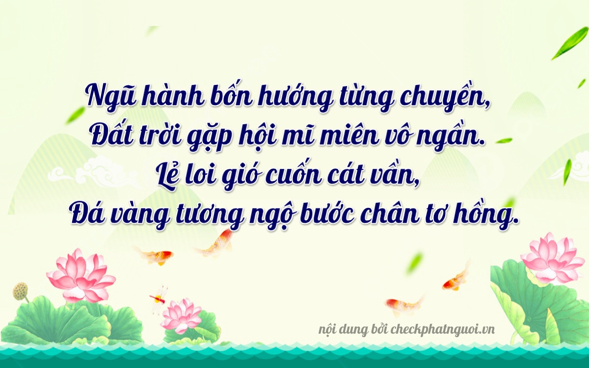 Bài thơ ý nghĩa cho <b>biển số 37A-35166</b> tại website checkphatnguoi.vn