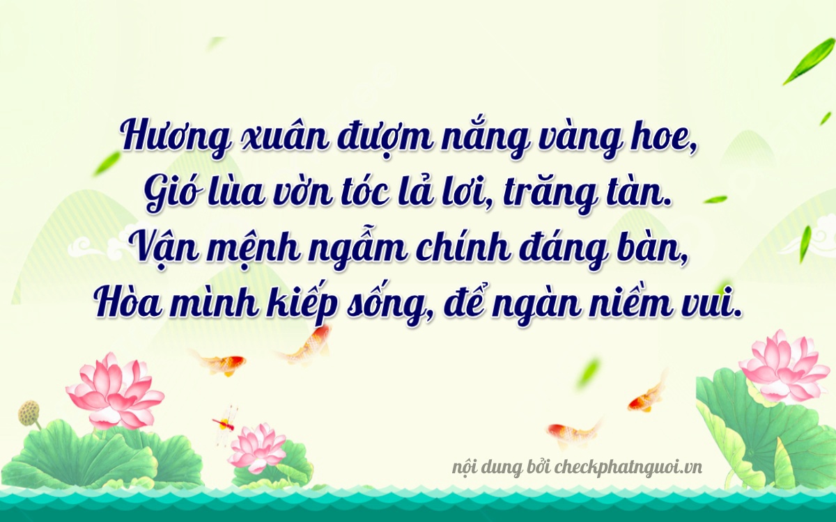Bài thơ ý nghĩa cho <b>biển số 37A-38380</b> tại website checkphatnguoi.vn