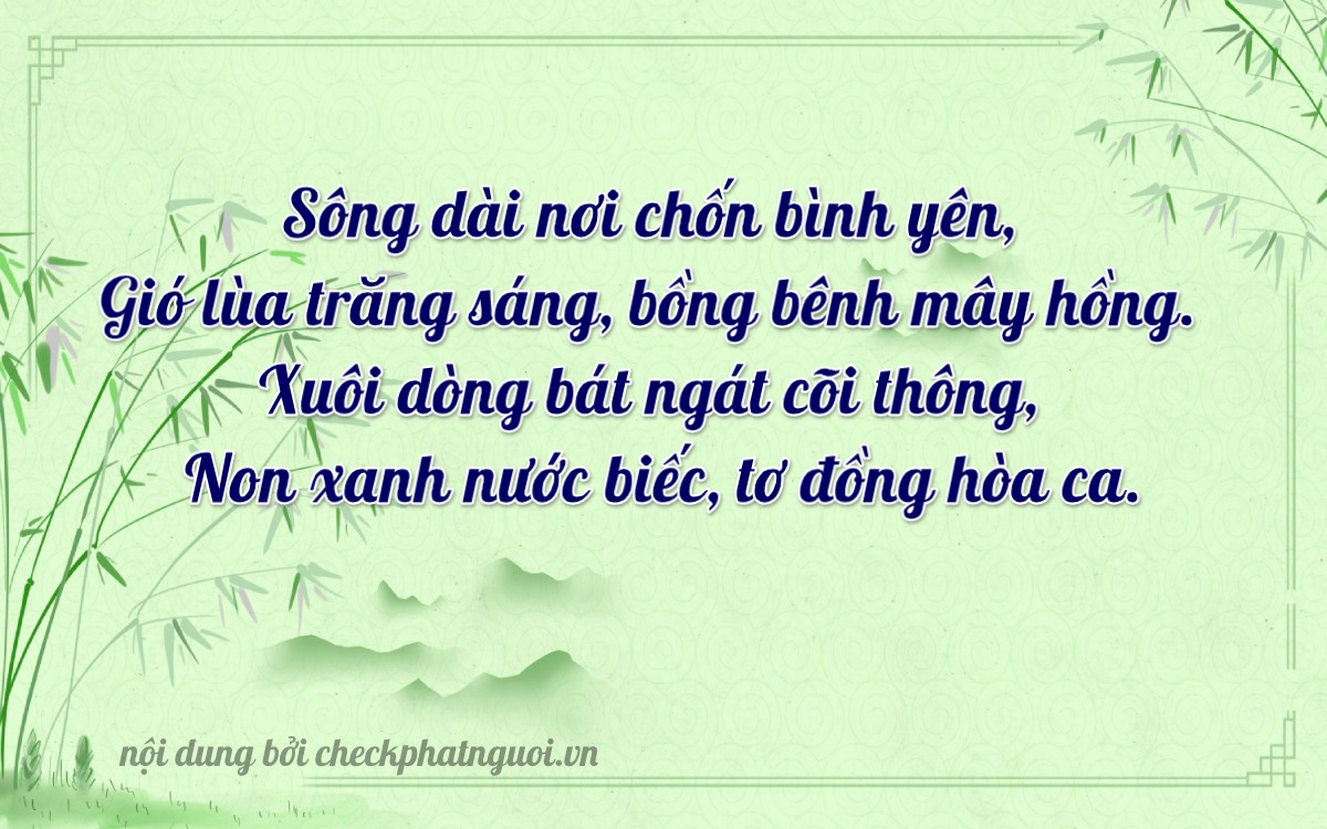 Bài thơ ý nghĩa cho <b>biển số 37A-39149</b> tại website checkphatnguoi.vn