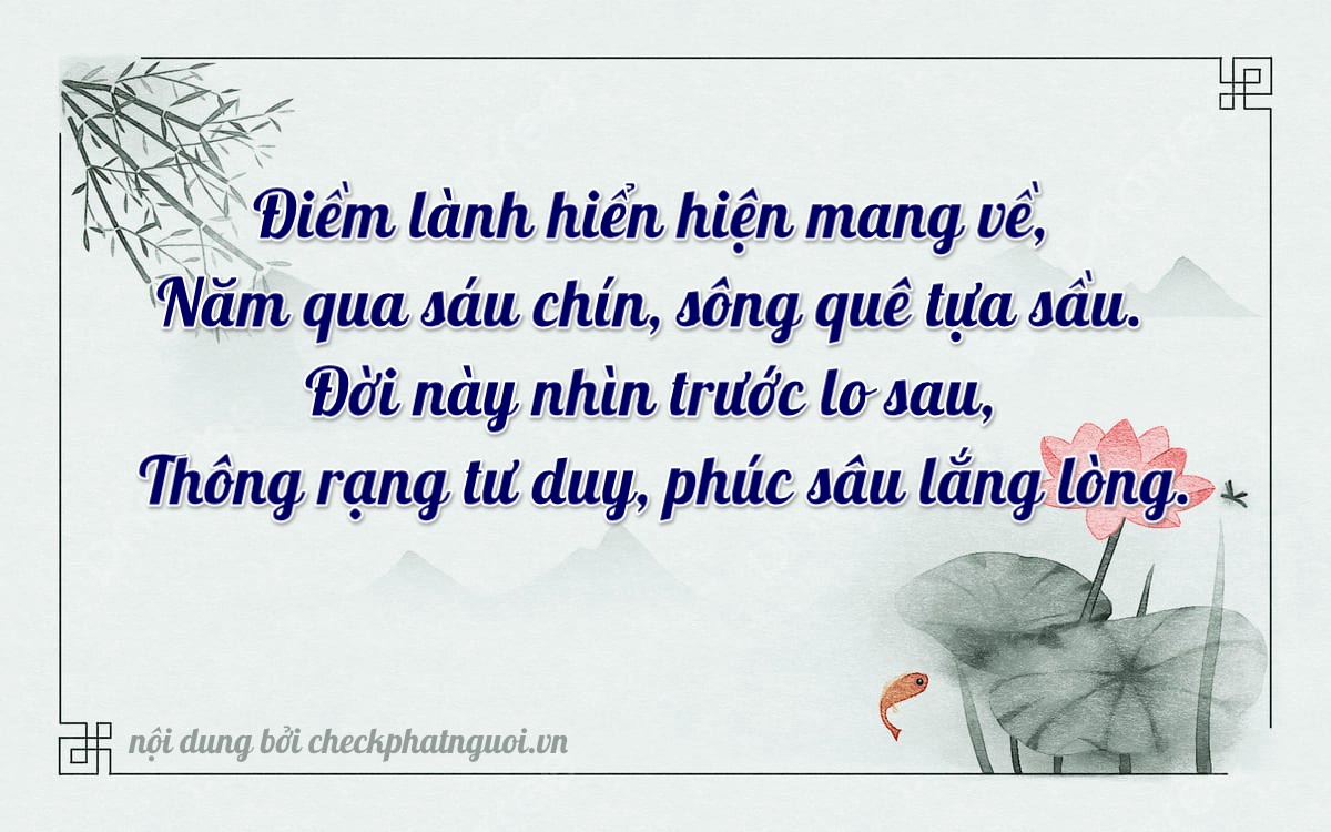Bài thơ ý nghĩa cho <b>biển số 37A-39699</b> tại website checkphatnguoi.vn
