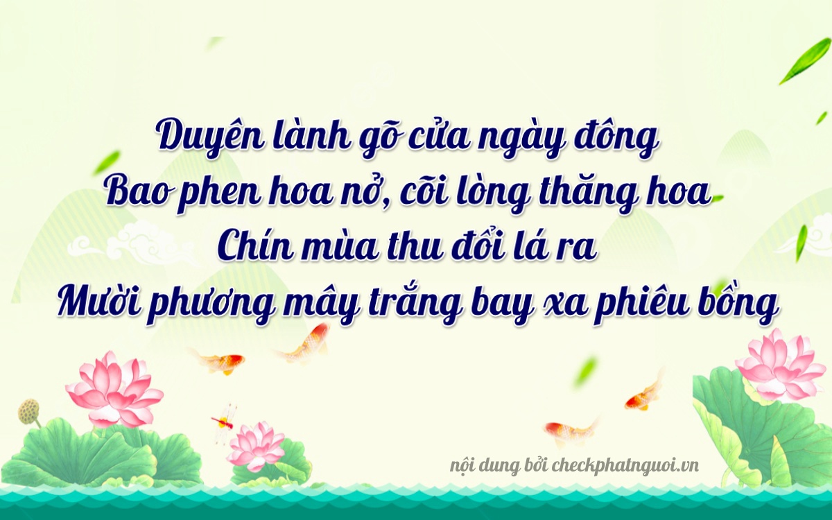 Bài thơ ý nghĩa cho <b>biển số 37A-39918</b> tại website checkphatnguoi.vn