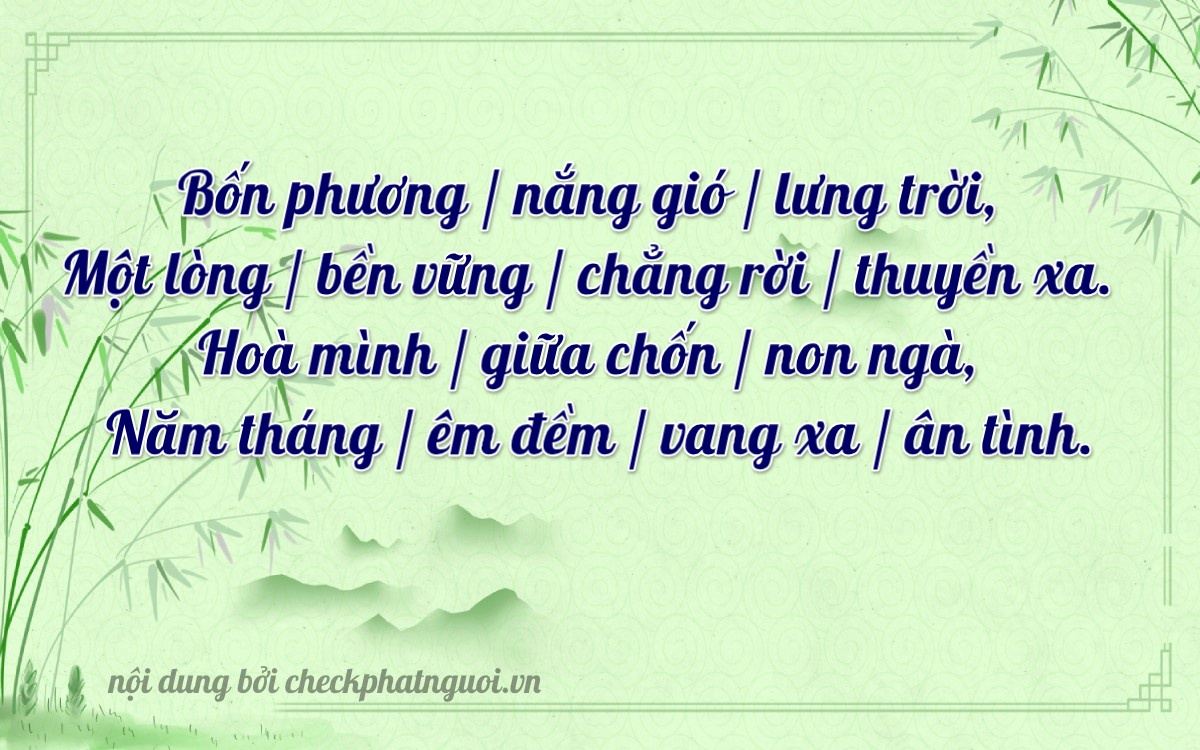 Bài thơ ý nghĩa cho <b>biển số 37A-41502</b> tại website checkphatnguoi.vn