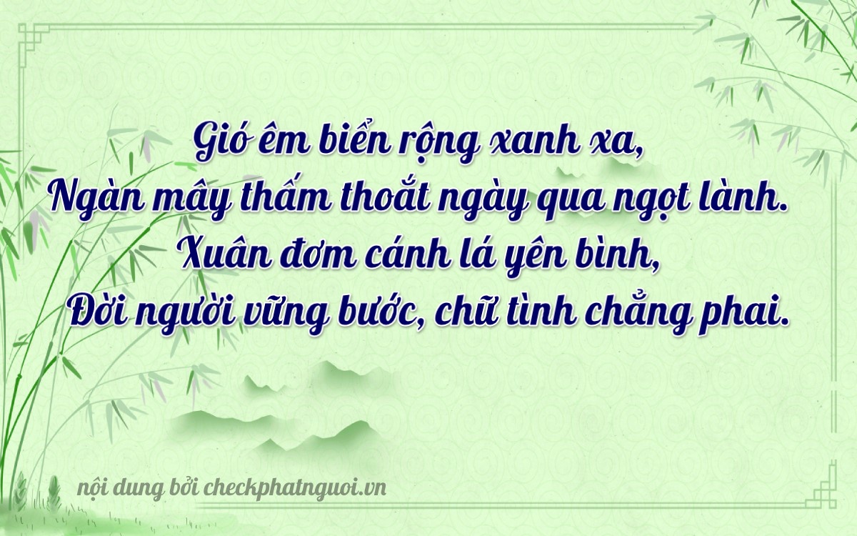 Bài thơ ý nghĩa cho <b>biển số 37A-42500</b> tại website checkphatnguoi.vn