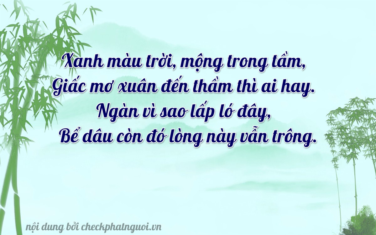 Bài thơ ý nghĩa cho <b>biển số 37A-45954</b> tại website checkphatnguoi.vn