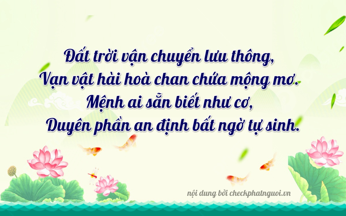 Bài thơ ý nghĩa cho <b>biển số 37A-47155</b> tại website checkphatnguoi.vn