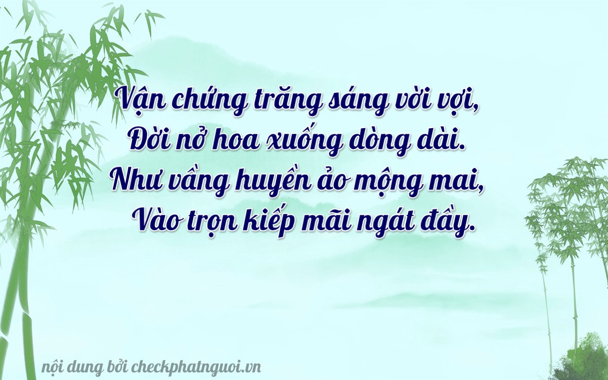 Bài thơ ý nghĩa cho <b>biển số 37A-48858</b> tại website checkphatnguoi.vn