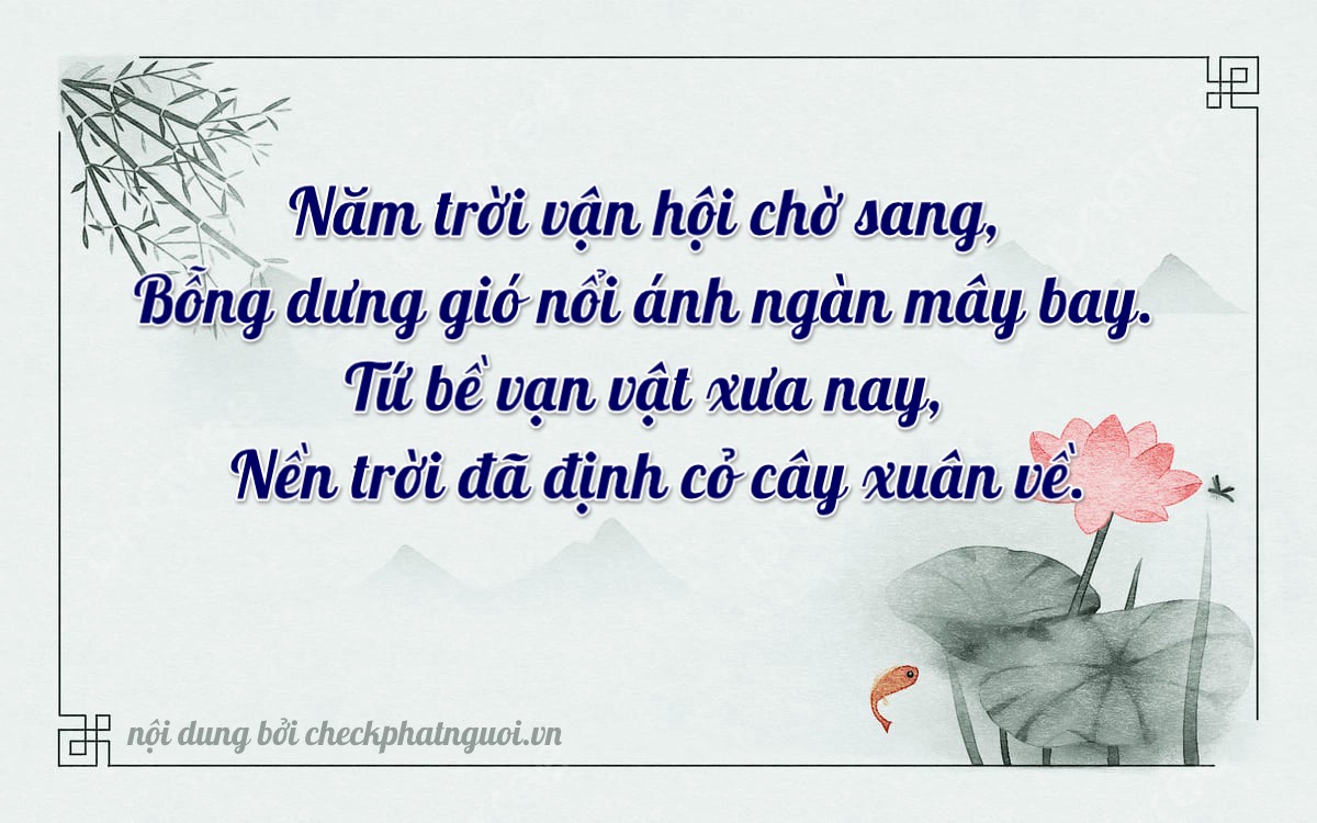 Bài thơ ý nghĩa cho <b>biển số 37A-53451</b> tại website checkphatnguoi.vn
