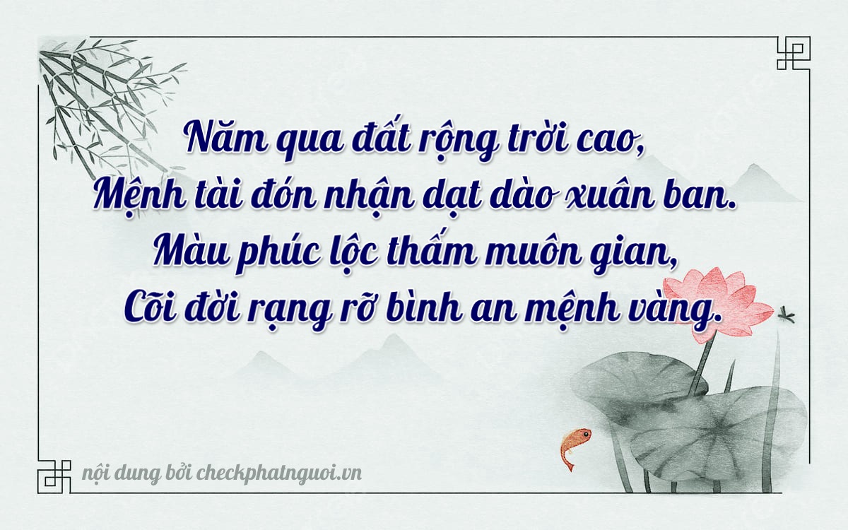Bài thơ ý nghĩa cho <b>biển số 37A-56353</b> tại website checkphatnguoi.vn