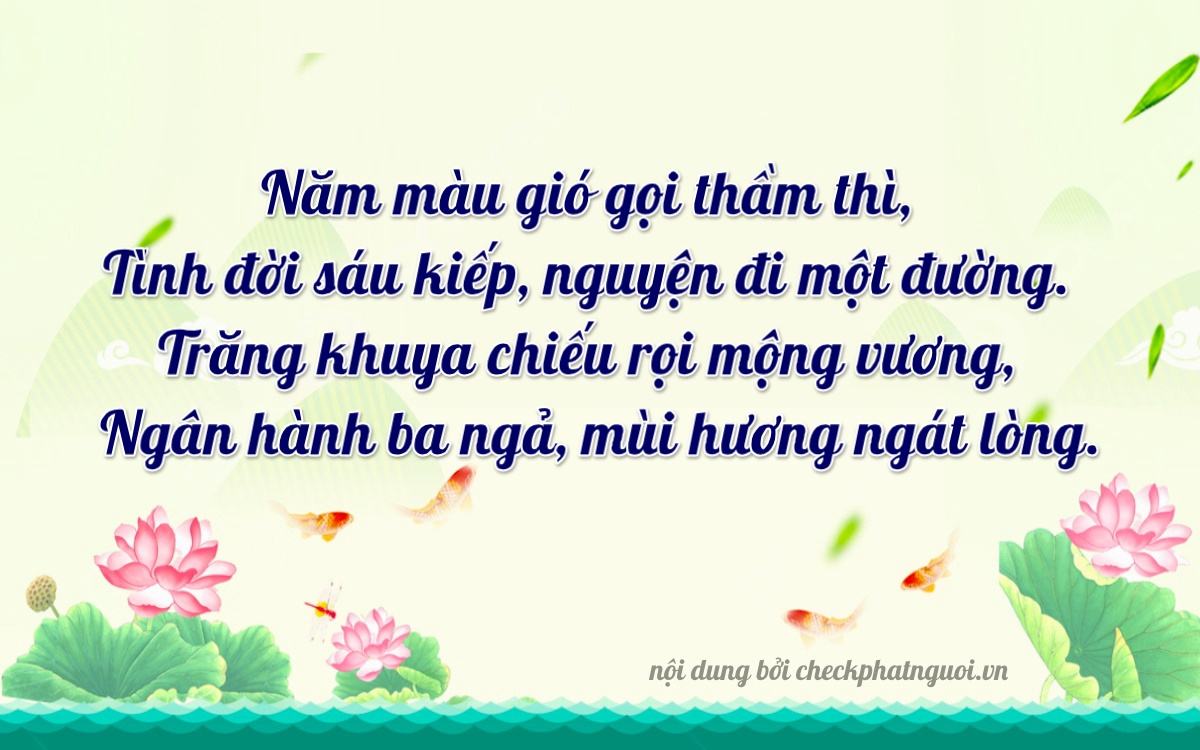 Bài thơ ý nghĩa cho <b>biển số 37A-58026</b> tại website checkphatnguoi.vn