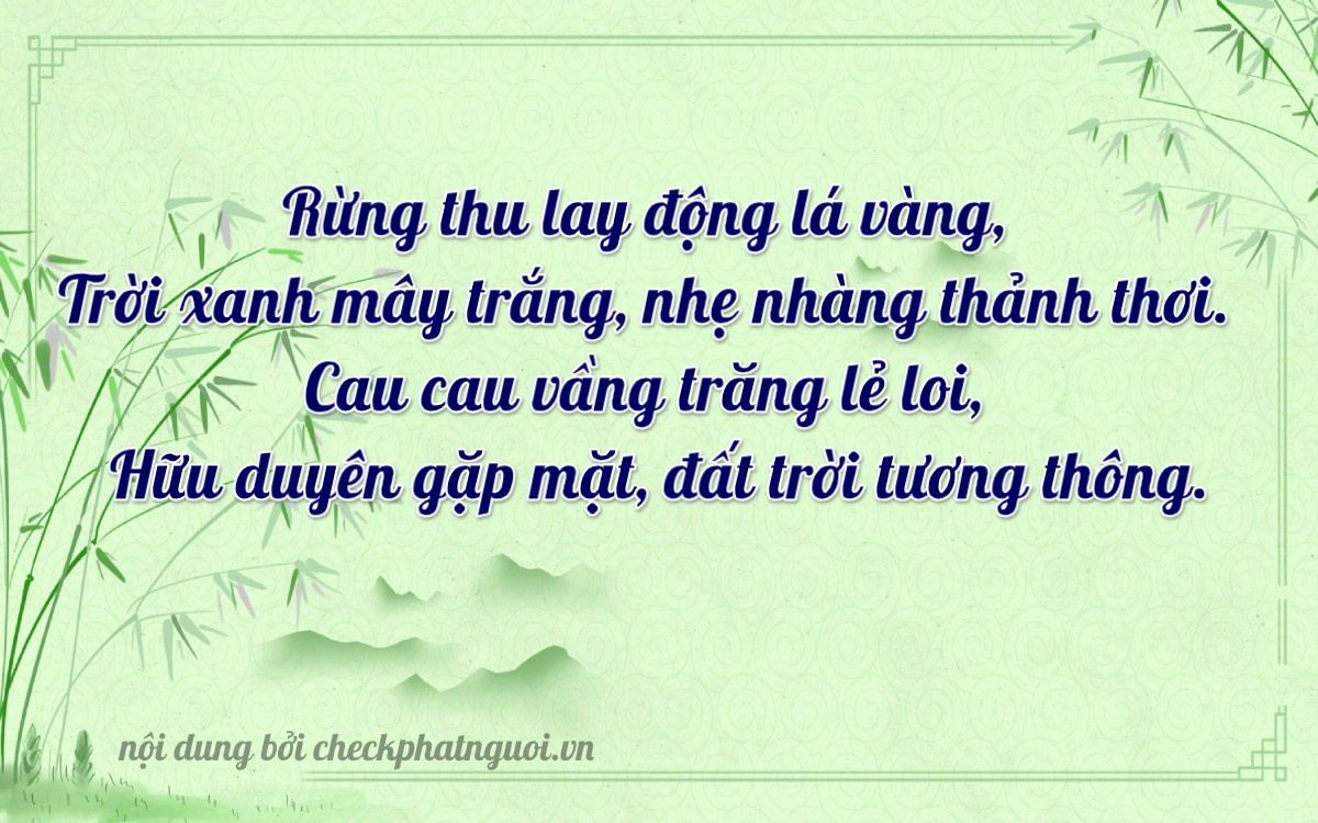 Bài thơ ý nghĩa cho <b>biển số 37A-58301</b> tại website checkphatnguoi.vn