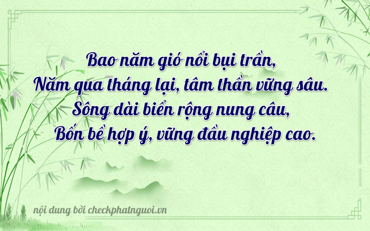 Bài thơ ý nghĩa cho <b>biển số 37A-59243</b> tại website checkphatnguoi.vn
