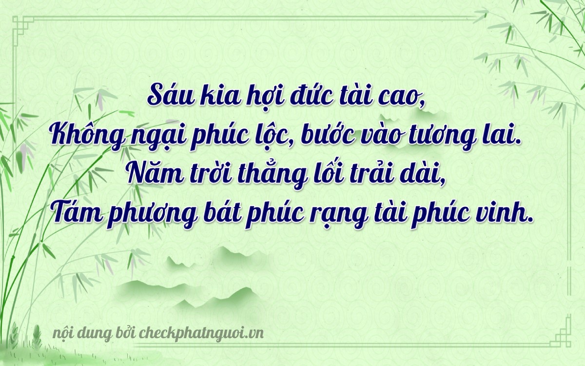 Bài thơ ý nghĩa cho <b>biển số 37A-60558</b> tại website checkphatnguoi.vn