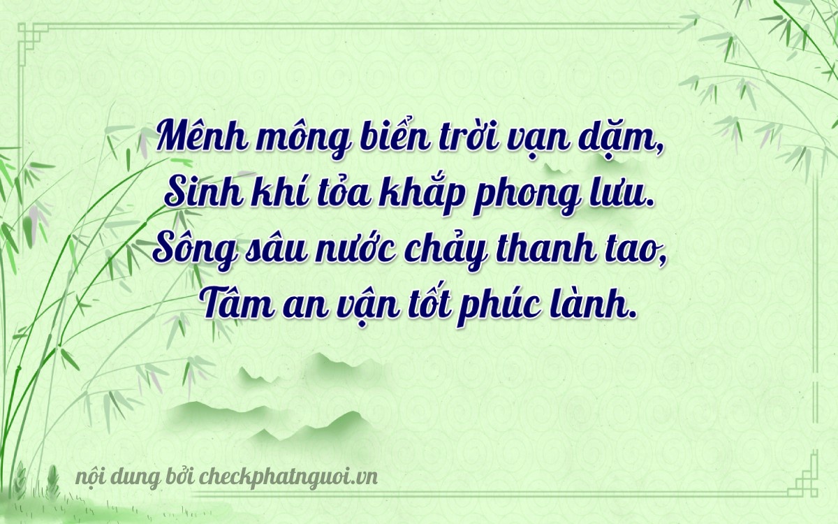 Bài thơ ý nghĩa cho <b>biển số 37A-61303</b> tại website checkphatnguoi.vn