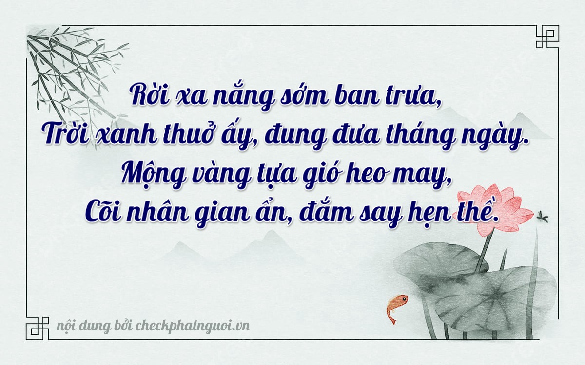 Bài thơ ý nghĩa cho <b>biển số 37A-63098</b> tại website checkphatnguoi.vn