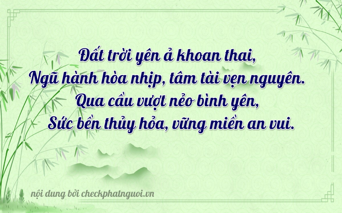 Bài thơ ý nghĩa cho <b>biển số 37A-65381</b> tại website checkphatnguoi.vn