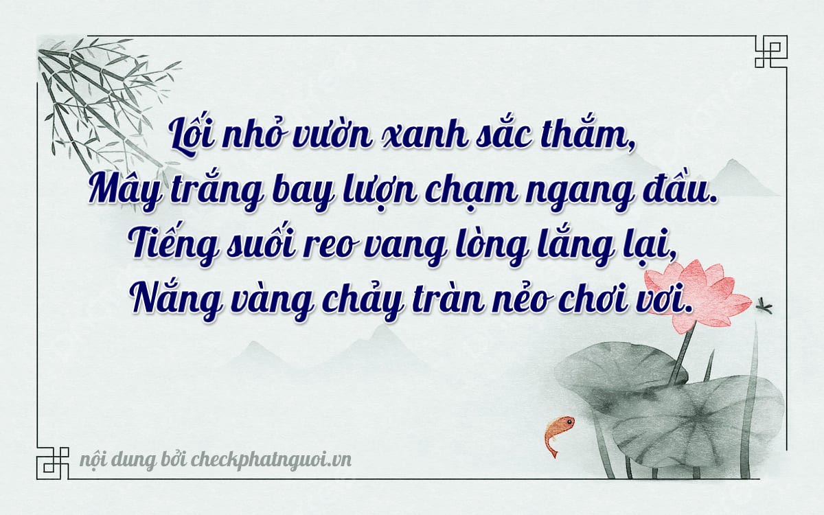 Bài thơ ý nghĩa cho <b>biển số 37A-65431</b> tại website checkphatnguoi.vn