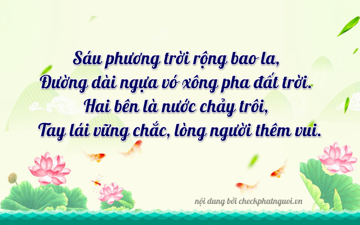 Bài thơ ý nghĩa cho <b>biển số 37A-66200</b> tại website checkphatnguoi.vn