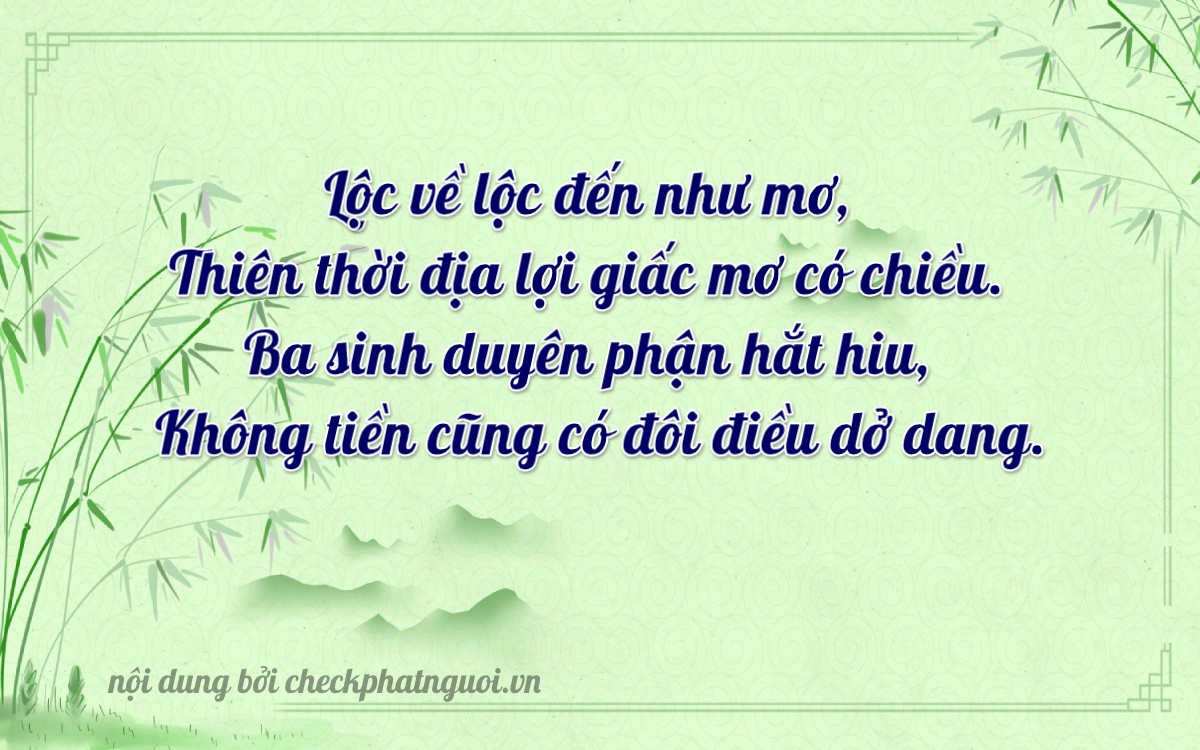 Bài thơ ý nghĩa cho <b>biển số 37A-67340</b> tại website checkphatnguoi.vn
