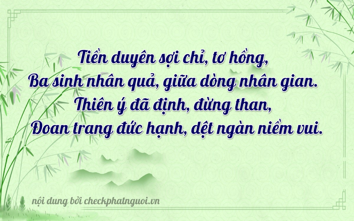 Bài thơ ý nghĩa cho <b>biển số 37A-68281</b> tại website checkphatnguoi.vn