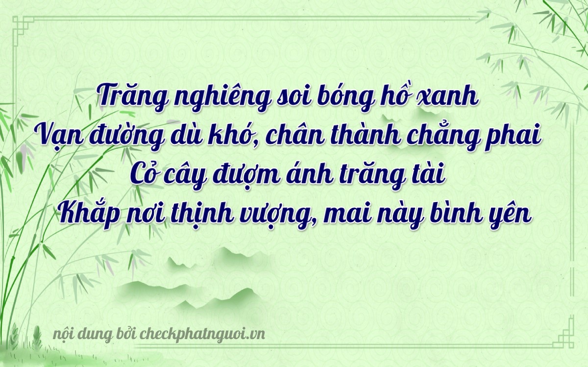 Bài thơ ý nghĩa cho <b>biển số 37A6-96270</b> tại website checkphatnguoi.vn