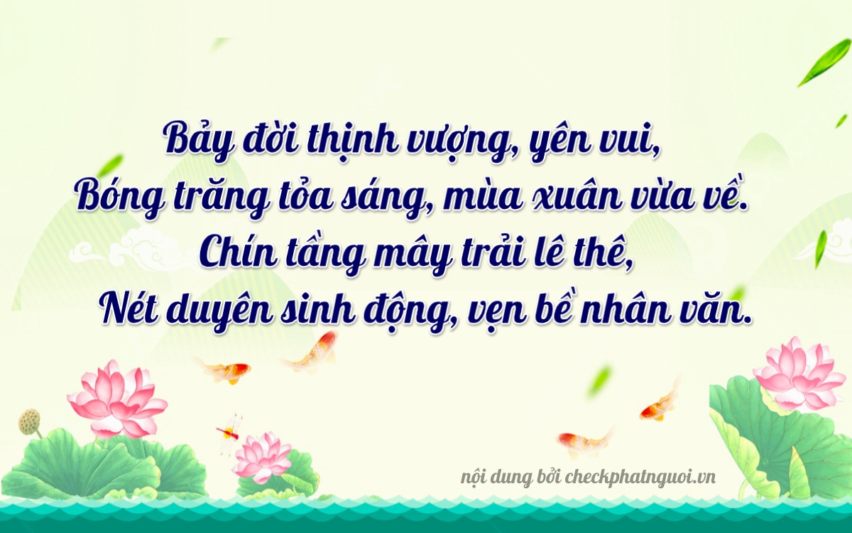 Bài thơ ý nghĩa cho <b>biển số 37A-70971</b> tại website checkphatnguoi.vn