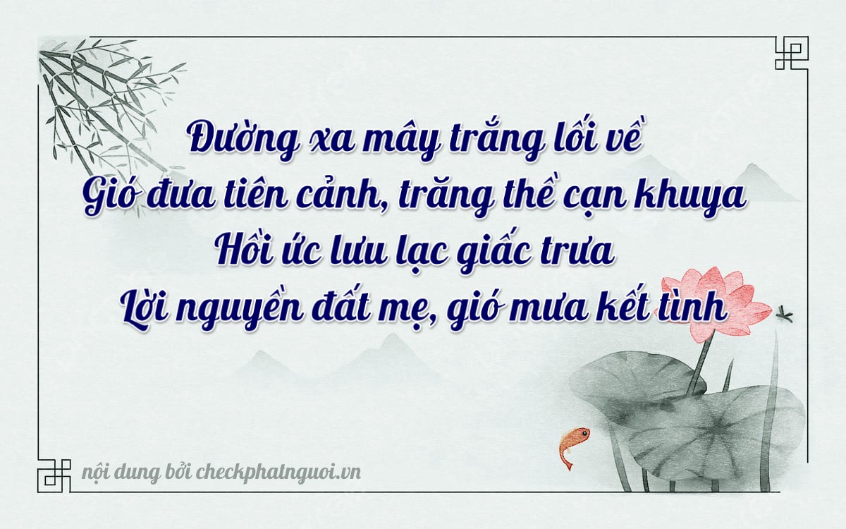 Bài thơ ý nghĩa cho <b>biển số 37A-72267</b> tại website checkphatnguoi.vn