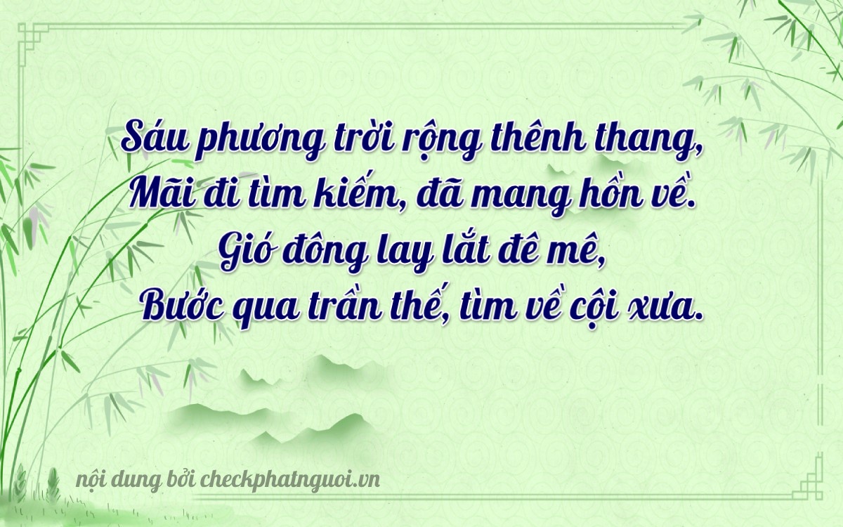 Bài thơ ý nghĩa cho <b>biển số 37A-72325</b> tại website checkphatnguoi.vn