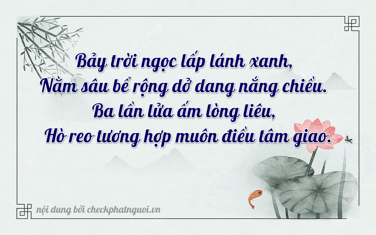 Bài thơ ý nghĩa cho <b>biển số 37A-74326</b> tại website checkphatnguoi.vn