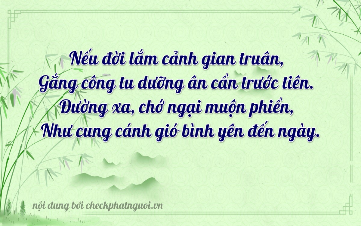 Bài thơ ý nghĩa cho <b>biển số 37A-76093</b> tại website checkphatnguoi.vn