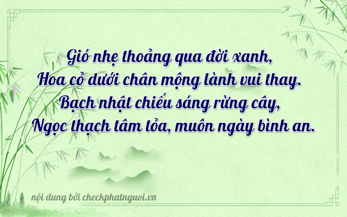 Bài thơ ý nghĩa cho <b>biển số 37A-76421</b> tại website checkphatnguoi.vn