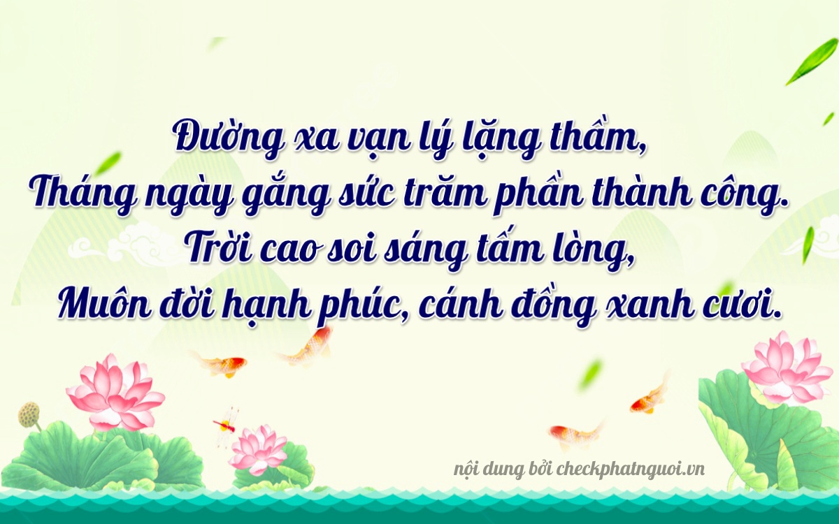 Bài thơ ý nghĩa cho <b>biển số 37A-77000</b> tại website checkphatnguoi.vn