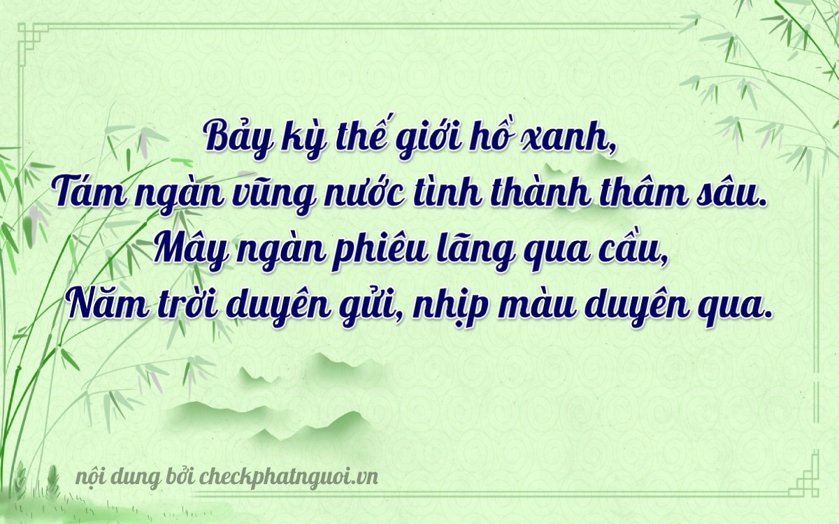 Bài thơ ý nghĩa cho <b>biển số 37A-78055</b> tại website checkphatnguoi.vn