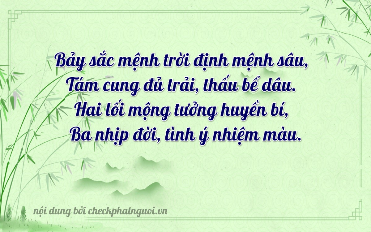 Bài thơ ý nghĩa cho <b>biển số 37A-78234</b> tại website checkphatnguoi.vn