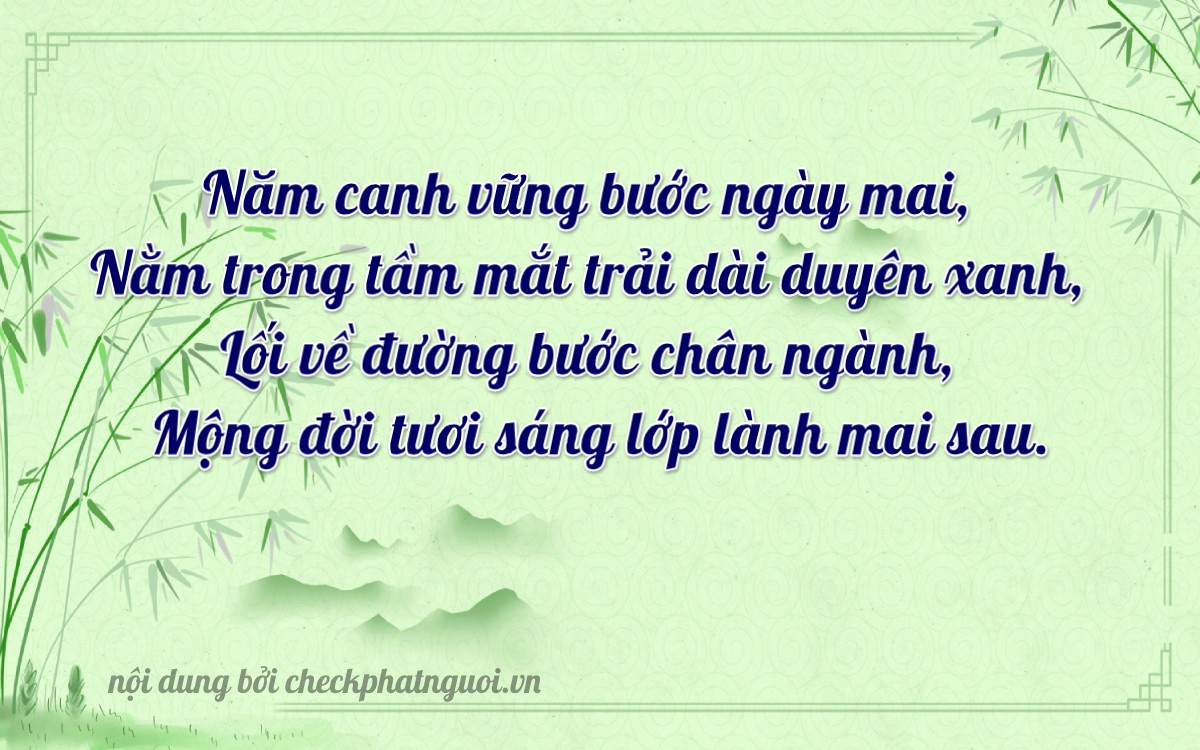 Bài thơ ý nghĩa cho <b>biển số 37A-80995</b> tại website checkphatnguoi.vn